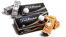 Package of Titleist balls